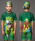 BEN10 BOYS SWIMMINGSUIT WITH CAP