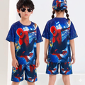 SPIDERMAN KIDS TOP BOTTOM SET WITH CAP