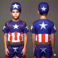 CAPTAIN AMERICA KIDS TOP BOTTOM SET WITH CAP (JERSEY MATERIAL 1Y TO 10Y)