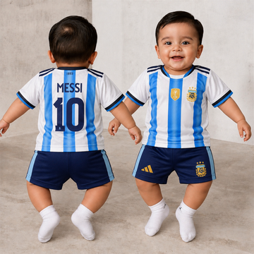 ARGENTINA MESSI 10 HOME FIFA WORLD CUP 2026 KIDS JERSEY + PANT