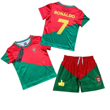 RONALDO 7 PORTUGAL KIDS JERSEY WITH PANT